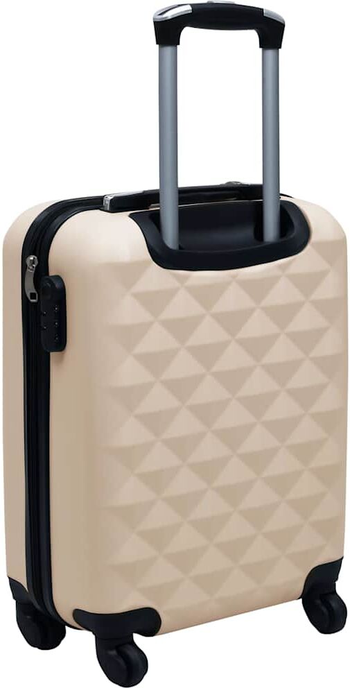 vidaXL Valise rigide Doré ABS