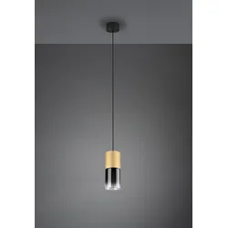 Trio 310600154 Hängende Deckenleuchte Robin 1x28w | E27 | IP20 - einstellbare Höhe, Messing