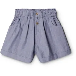 Tchibo - Kinder-Paperbag-Shorts - Mädchen - Gr. 110/116 - blau