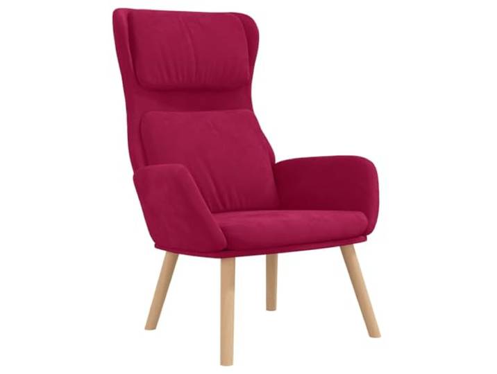vidaXL Relaxsessel Weinrot Samt