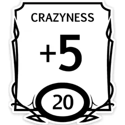 Crit Stones Stat Block Crazy Sticker