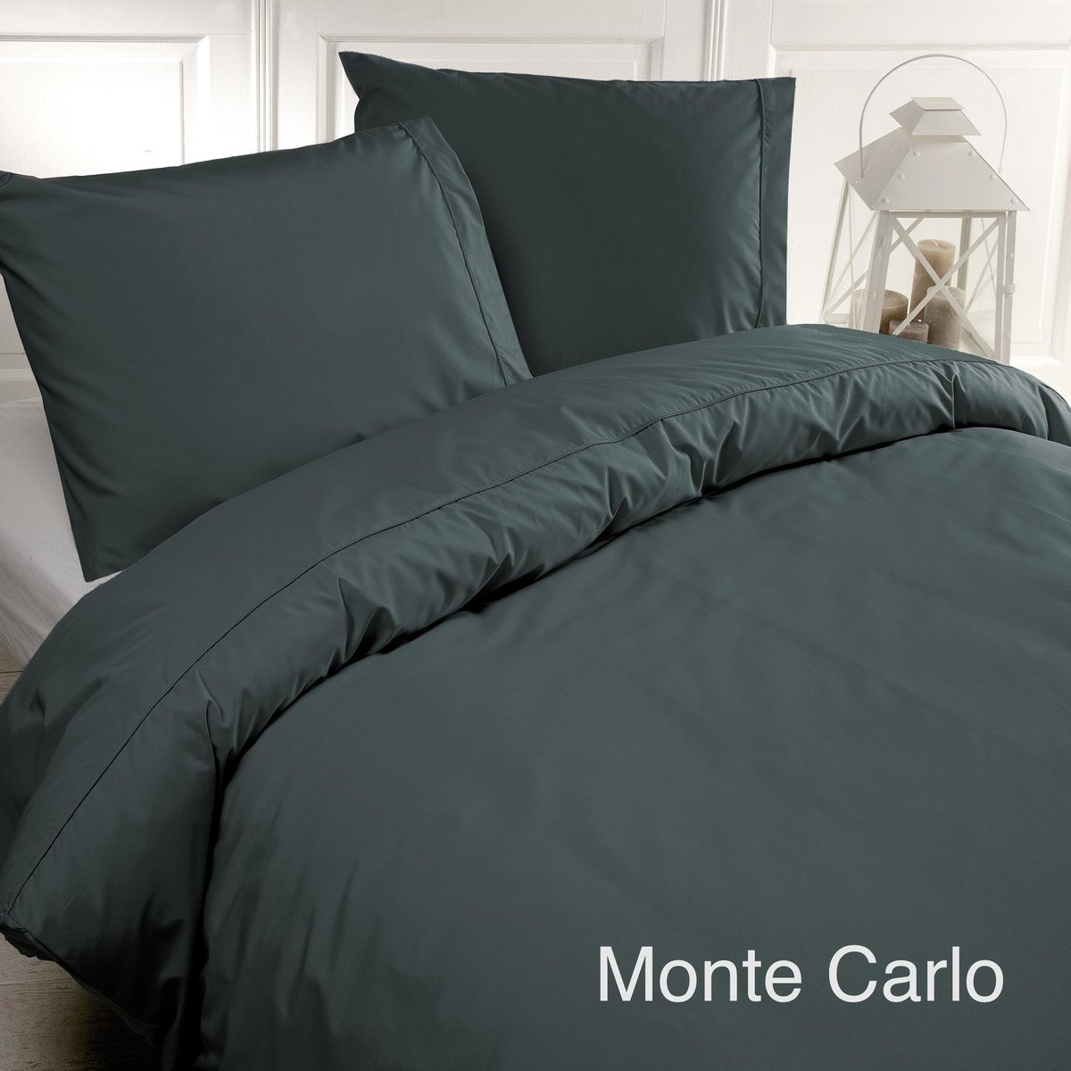 Papillon Monte Carlo Dekbedovertrek Eenpersoons Donkergroen 140x220 cm