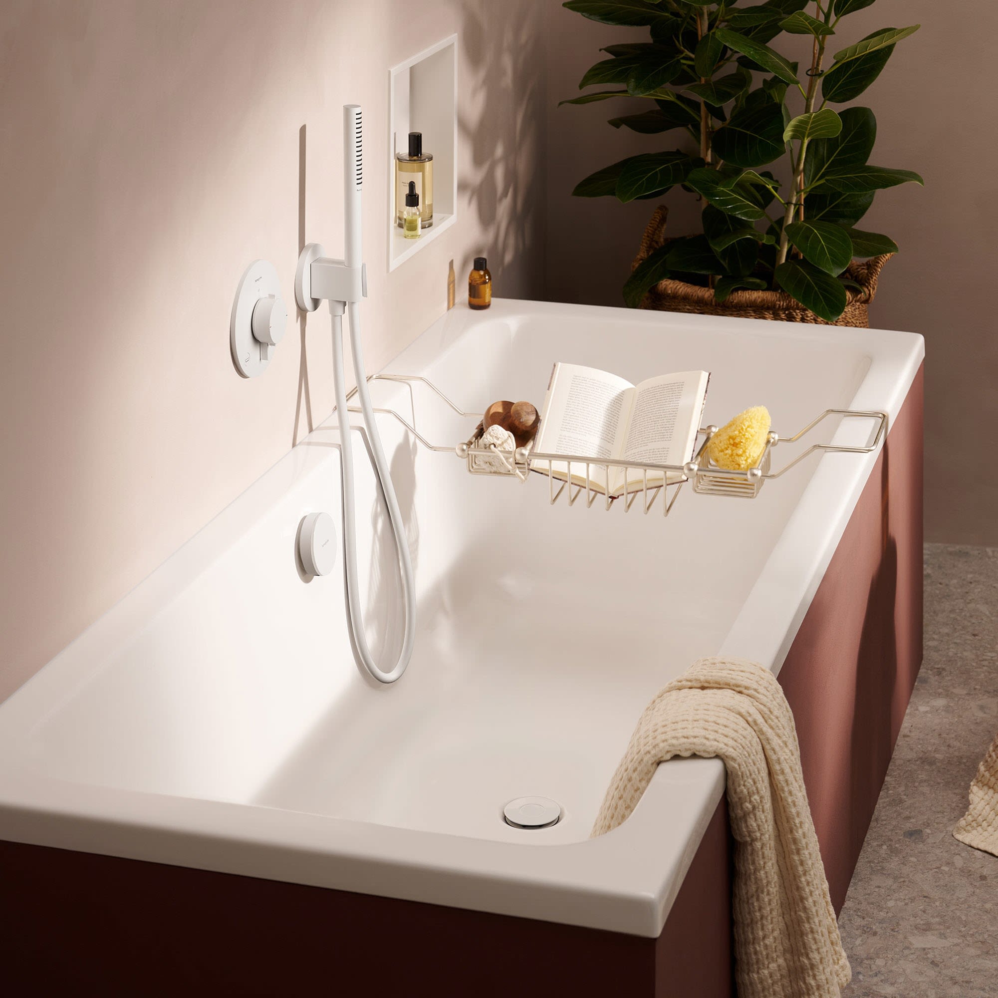 Hansgrohe Flexaplus Fertigset, Ablauf- und Überlaufgarnitur