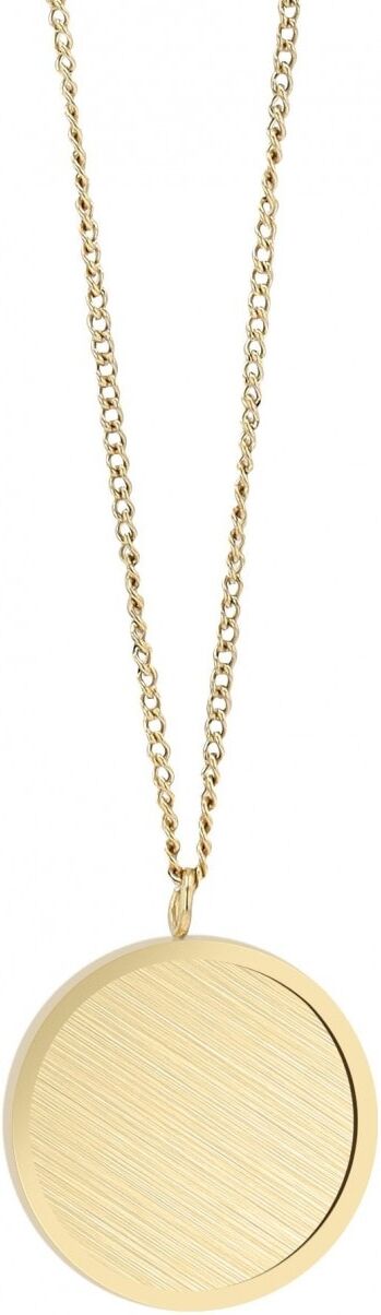 Kette mit Anhänger ADELIA´S "Unisex Edelstahl Halskette mit Anhänger", gold, Halsketten, Damen, Edelstahl
