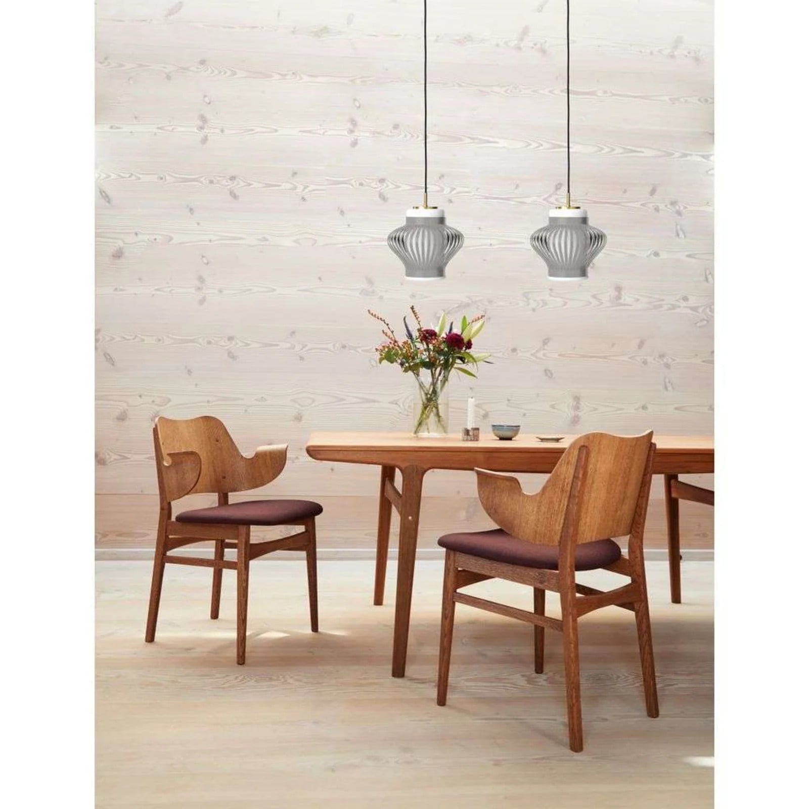 Warm Nordic Opal Lamella hanglamp - Grijs - Metaal - Ø 26 cm