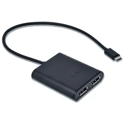 I-Tec USB-C dual Display Port Video Adapter 2x DP 4K compatible wit Digital/Daten Digital/Display/Video Video/Analog DisplayPort Thunderbolt 3 USB