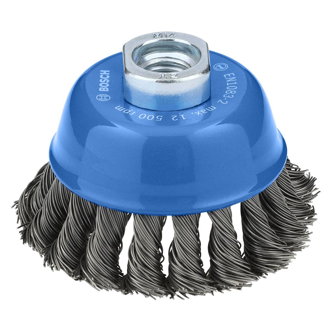 Bosch Professional Metal heavy Topfbürste, 75 x 0,5 mm, M10, gezopft (2608620760)