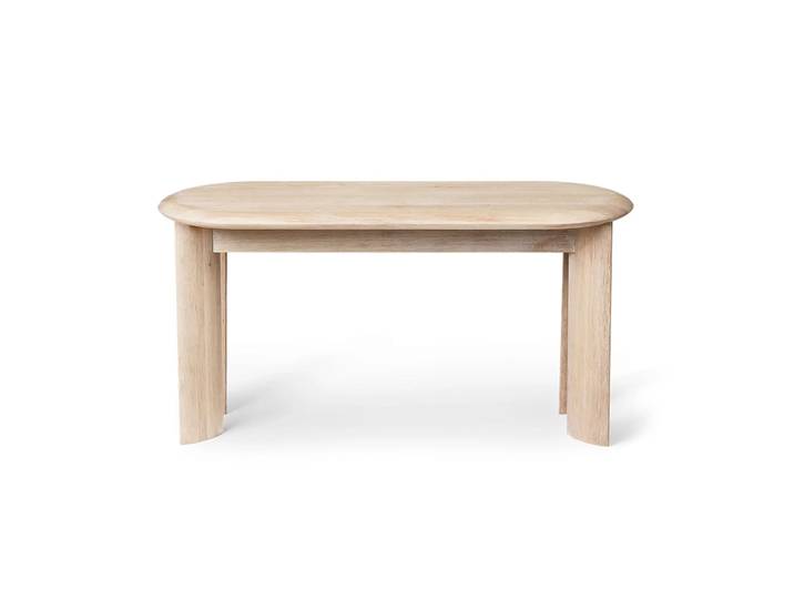 Ferm Living Bevel Bank 90 cm Weiß geölte Eiche