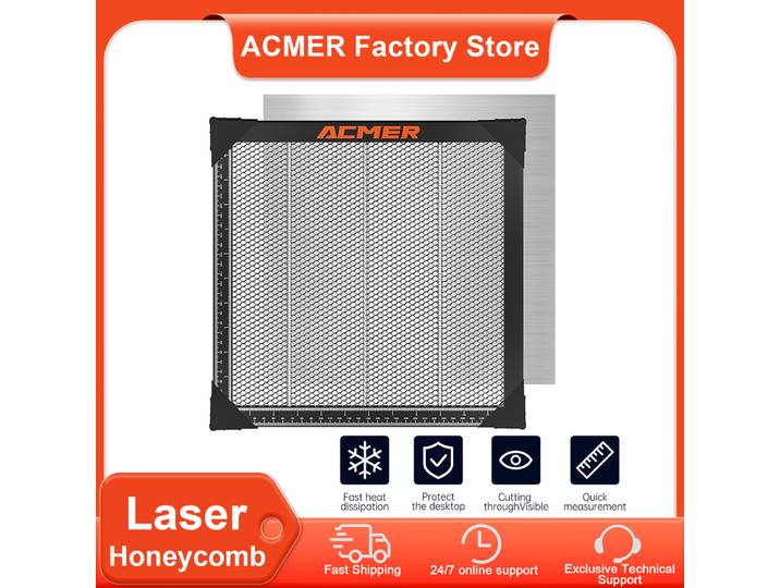 Plaque alvéolaire laser 400x400 500x500mm, panneau alvéolaire, table de travail pour machine de gravure et de découpe laser CNC, accessoires pour outils