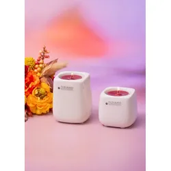 Teelichthalter Brezone cremeweiß 8cm