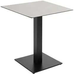 Oviala Business Esstisch 70 x 70 cm hellgraue Betonbeschichtung
