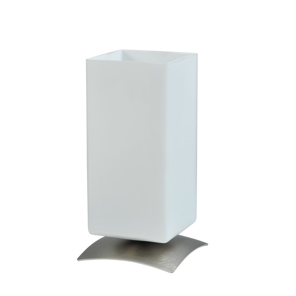 Masterlight Oblica Square Tafellamp - Metaalgrijs - Hoogte: 23 cm