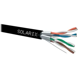 Solarix Installationskabel STP, Cat6A, Kabel, PE, 500 m Spule SXKD-6A-STP-PE (STP, CAT6a, 500 m), Netzwerkkabel