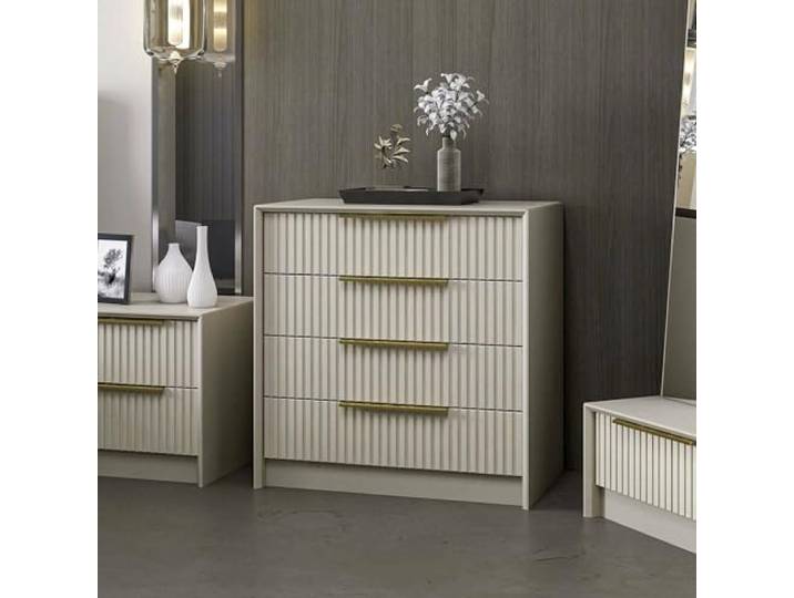 Dmora Kommode Seginus 72x45x77 cm Grau 7 Schubladen