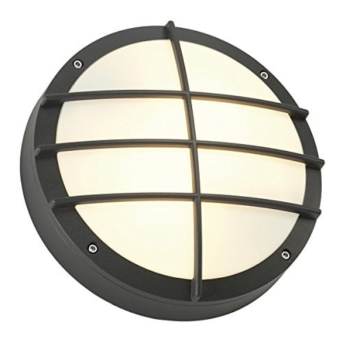 SLV Bulan Grid wand- en plafondopbouwarmatuur, grijs, IP44, E27