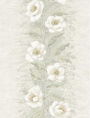 Zio and Sons Dutch Garland Timeless Grey Gardenia Stripe Wallpaper