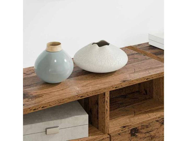 Armoires de Télévision - Marron - Desgin mural - 4 pcs - Bois Ancien Bois d'ingénierie 40.5x30x102 cm T3132