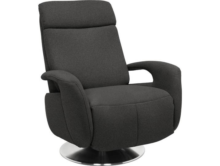 Livetastic Relaxsessel, Dunkelgrau, Metall, Uni, 84x109x88 cm, Made in EU, Relaxfunktion, Wohnzimmer, Sessel, Relaxsessel