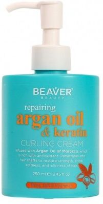 Beaver Argan Oil & Keratin Curl Cream 250 ml