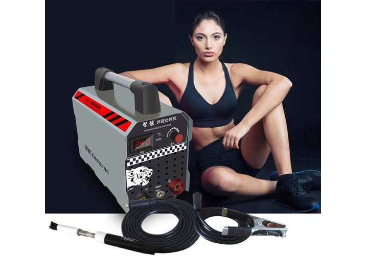 Processeur de perles de soudure en acier inoxydable 1000W, Machine de nettoyage de soudure par points à l'arc à l'argon, Machine de polissage électrolytique