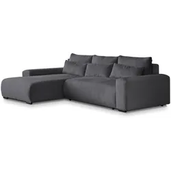 ECKSCHLAFSOFA Benny dunkelgrau links