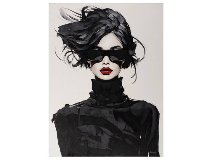 Gemälde Black Lady image LAND