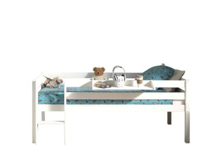 Vipack bed, Scandinavisch, grenen, MDF, wit, single