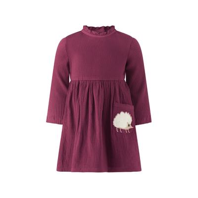 Sommerkleid HAPPY GIRLS "Mädchenkleid", Mädchen, Gr. 86, EURO-Größen, berry, Stoff, 100% Baumwolle, normal, Kleider Sommerkleid