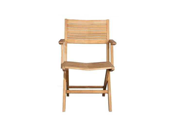Cane-line Chaise pliante Flip Teck, avec accoudoirs