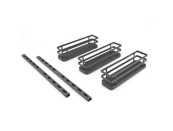 Emuca Kit de plateau à épices Titane pour meuble de cuisine ou élément suspendu acier gris anthracite