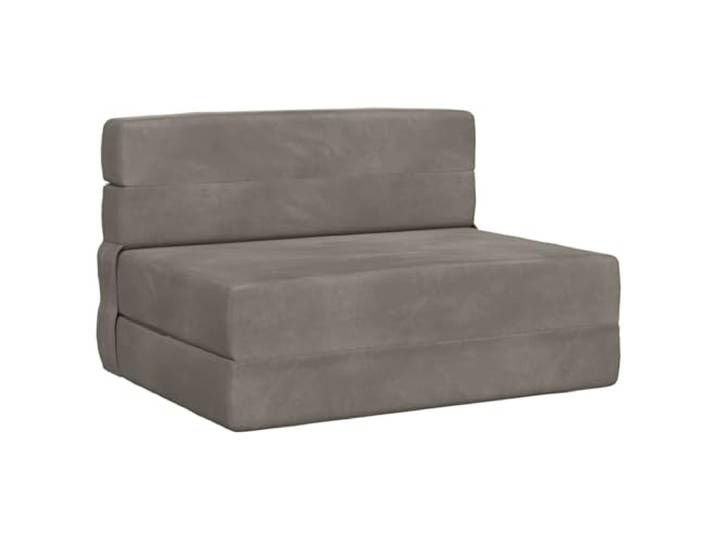 IBUQDDV Klappsofa Bett Hellgrau 70 x 80 x 60 cm Stoff 2-in-1-Funktionalität,manueller Mechanismus,Reißverschlussbezug waschbar,Klettverschluss,platzsparendes Design,vakuumverpackt