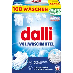 dalli Waschmittel Vollwaschmittel, Pulver, mikroplastikfrei, 5 kg, Waschladungen 100