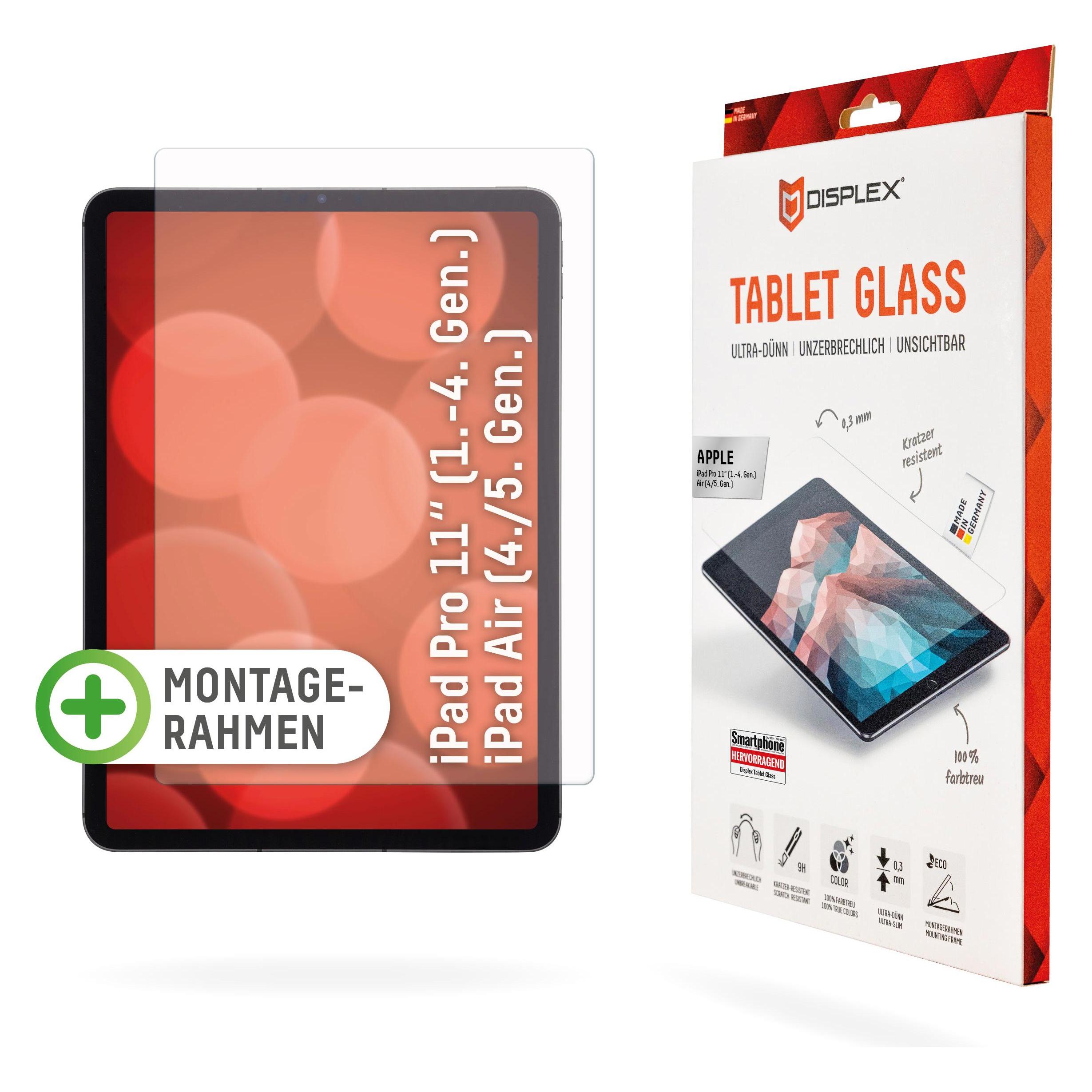 Displex Tablet Glass, Tablet Schutzglas (1 Stk., Apple iPad Air 2020, Apple iPad Air 2022) (01534)