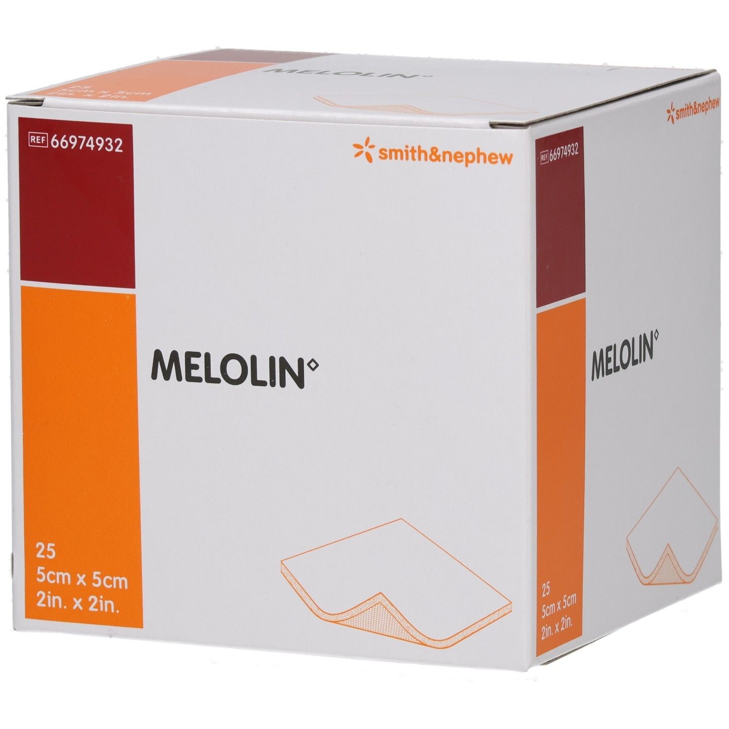 Melolin 5x5 cm Wundauflagen steril 25 St Verband