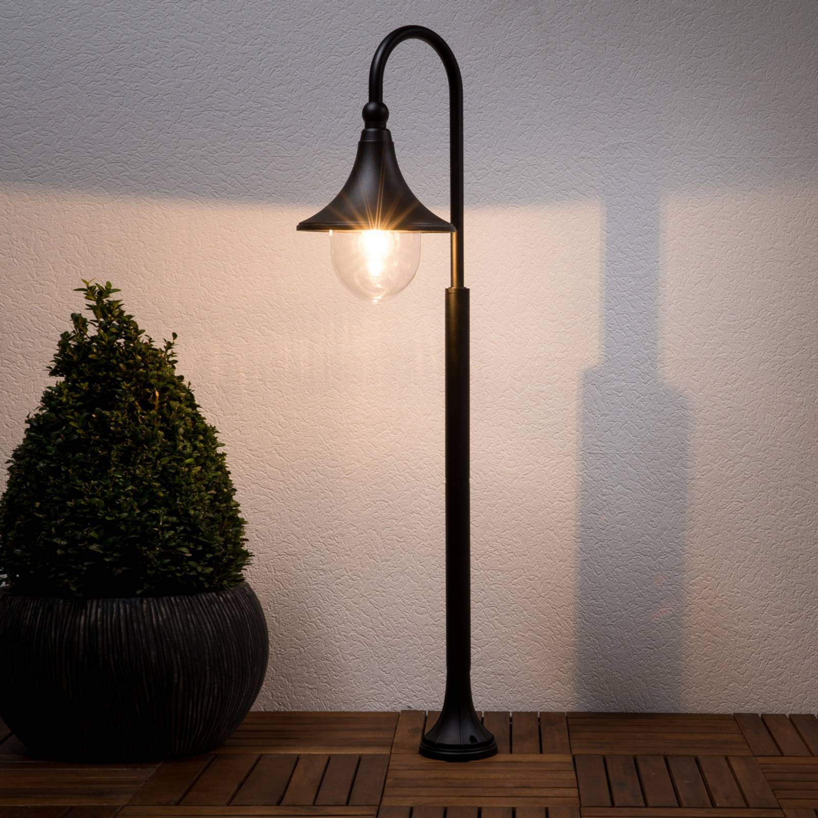 Lindby Tuinpadverlichting Daphne, Modern, Zwart, Dimbaar
