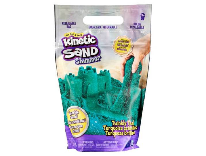 Kinetic Sand Glitter Sand Twinkly Teal (907 g)