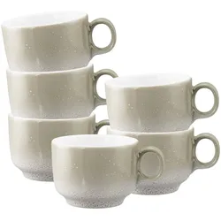 KAFFEETASSEN Sento Home Aura cream 210 ml 6er Set