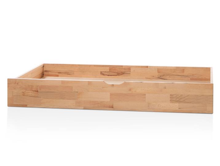 LÖWEN Bettschublade auf Rollen, Material Massivholz, Buche