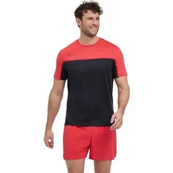 FALKE Herren T-Shirts/Tanks ku.Arm He/Uni RU Tee Heat, Größe S in Rot 8177