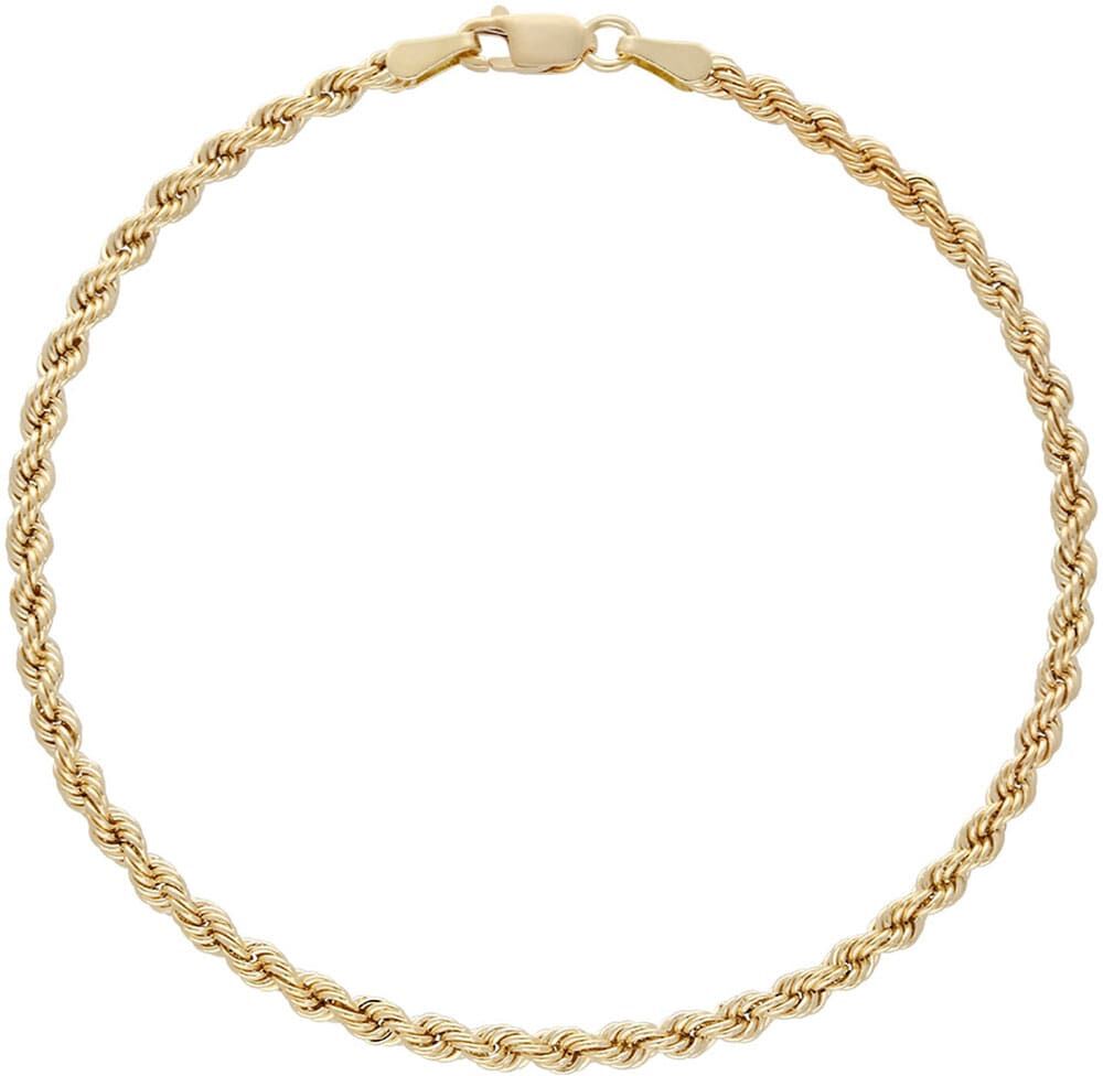 Armkette FIRETTI "Schmuck Geschenk Gold 585 Armschmuck Armkette Kordel ca. 3 mm breit" Gr. 19, gold (gelbgoldfarben), Armbänder, Damen, 19, Gelbgold 585, Armkette