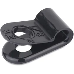 ABB N6NY-009-0-M Kabelschelle Selbstausrichtend, Anschrauben, schwarz PA 6.6, -40°C bis +85°C, Bündeldurchmesser max. 14,27mm, VPE 1000  - 1000 Stück