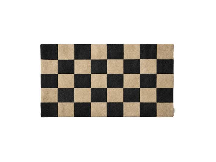 Classic Collection Square Fußmatte Black-natur, 85x130 cm
