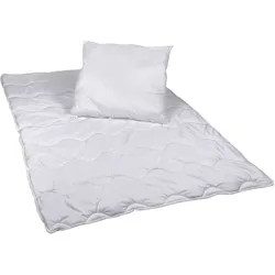 Premium Steppbettdecken Set mit Kopfkissen Steppbettdecke 135x200 cm Kopfkissen 80x80
