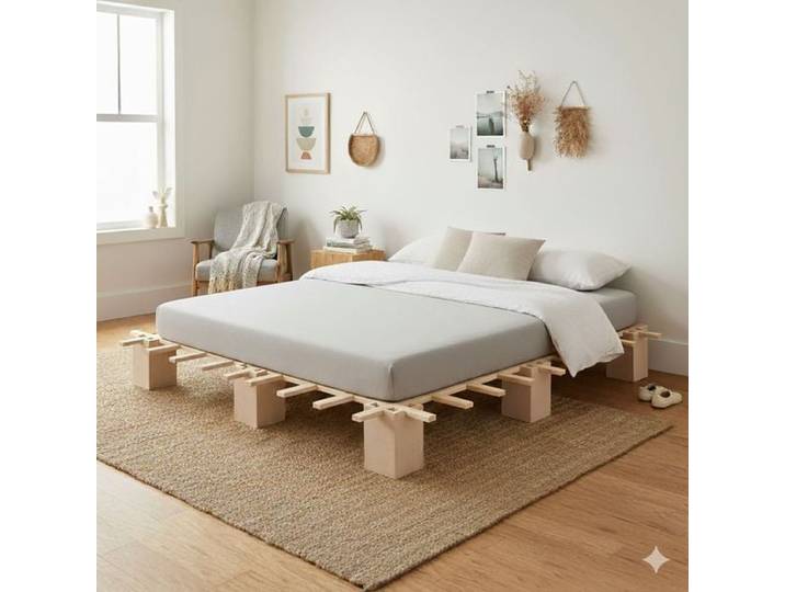 Tojo Bett System Buche Massivholz 90x200cm