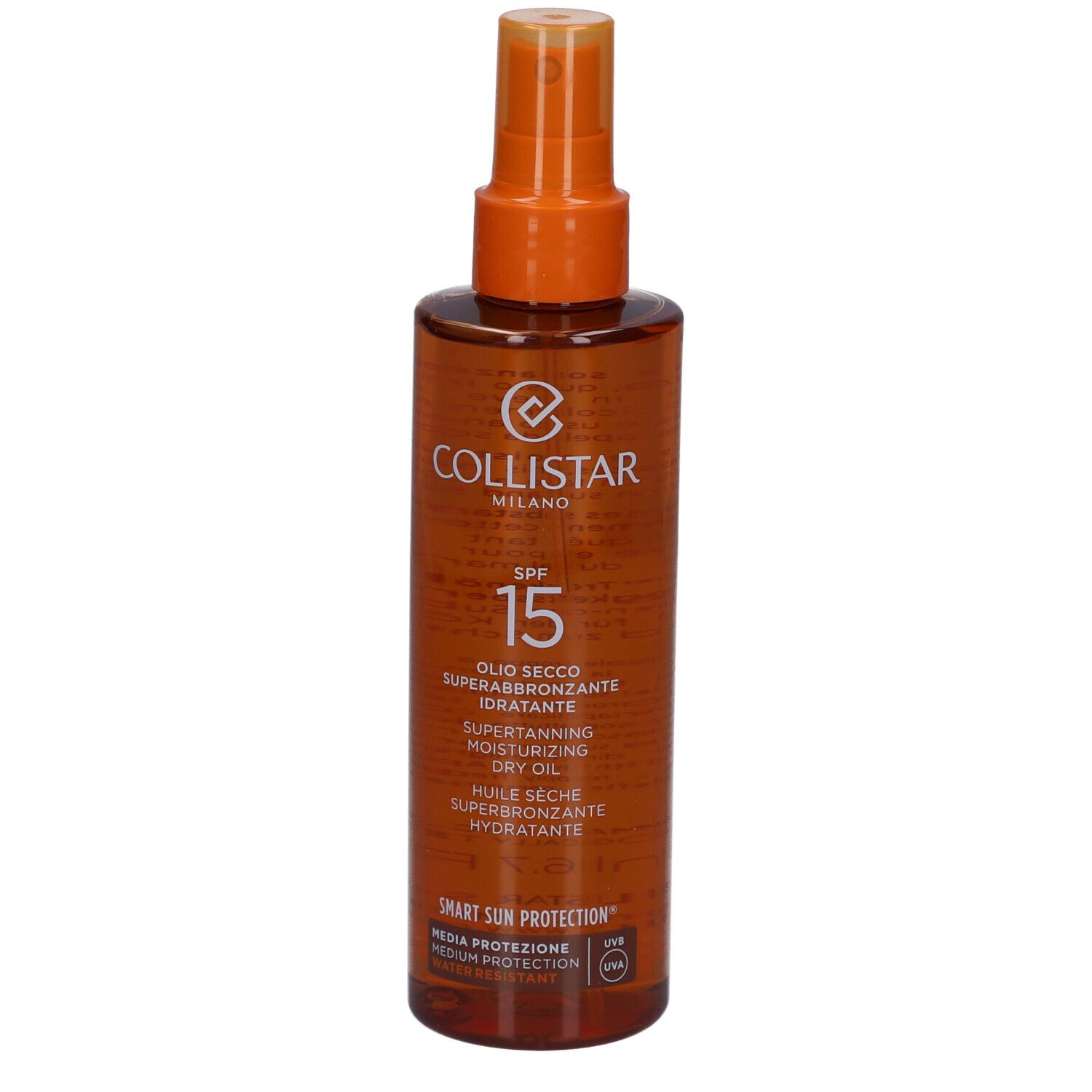 Collistar Supertanning Moisturizing Dry Oil Spf 15 252ml 200 ml Öl