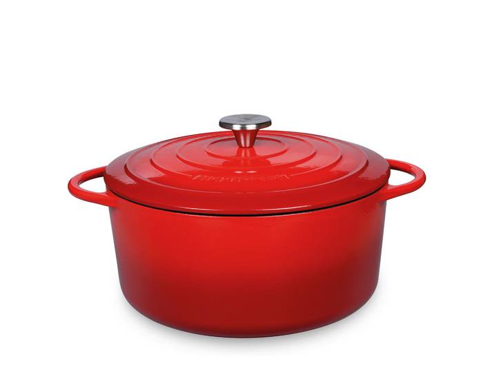 Küchenprofi Bratentopf Provence, Rot, Metall, 6,6 L, Kochen, Töpfe, Bräter