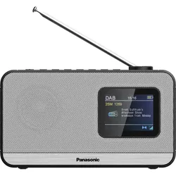 Panasonic RF-D15EG-K (DAB+, FM, Bluetooth), Radio, Weiss, Silber, Schwarz