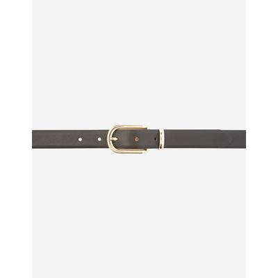 Ledergürtel BRAX "Style DAMENGÜRTEL", Damen, Gr. 100, schwarz, Leder, Gürtel Ledergürtel