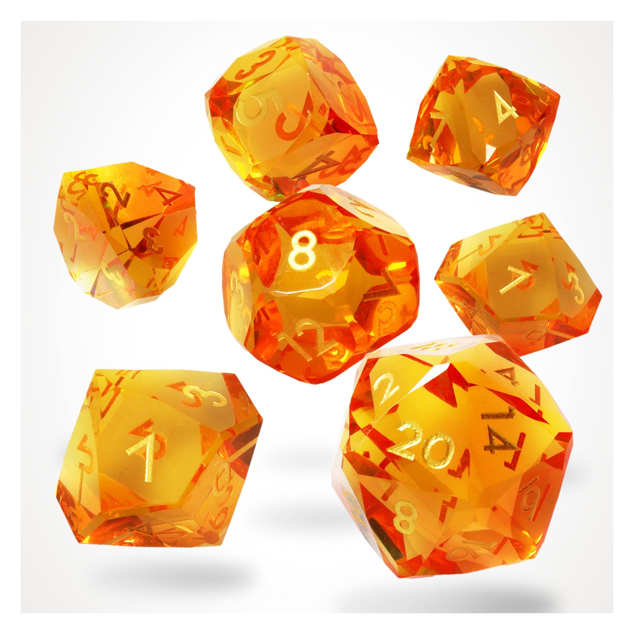 Glass Staff Solshard Sharp Edge Resin RPG Dice Set (69425562)