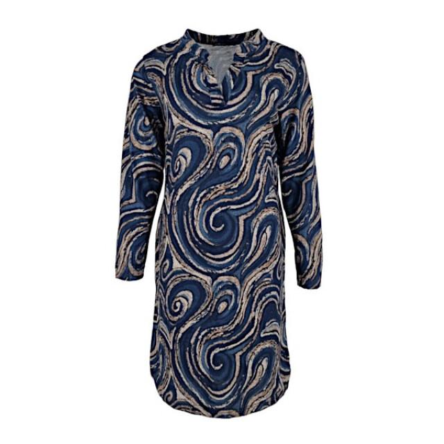 FOS Amsterdam Jurk andrien swirl navy